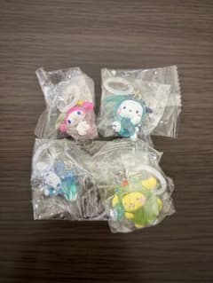 サンリオキャラクターズ　けろけろパーティーめじるしアクセサリー4点セットのサムネイル