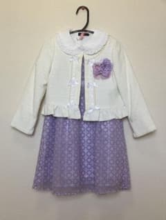 入学式  卒園式　BeBe 120 ワンピース　ジャケットのサムネイル