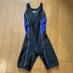 speedo 競泳水着 黒/青 FINA認証のサムネイル