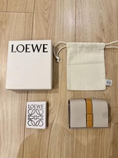 LOEWE ソフトグレインカーフ トライフォールド ウォレット ロエベ 財布
