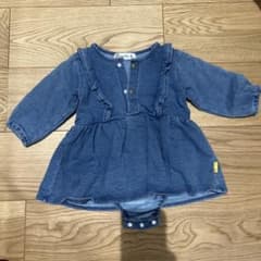 デニムロンパース　デニムワンピースのサムネイル