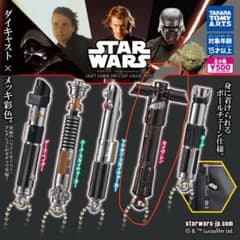 美品　スターウォーズ　ライトセーバー　カイロレン＆パスオブザフォース　2個セット スター・ウォーズ ライトセーバー -ダイキャストコレクション- カイロ
