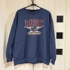 RARDIC クルーネック スウェット ネイビーのサムネイル