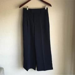 GU イージーワイドパンツ紺のサムネイル