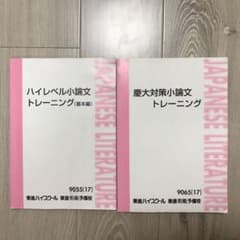東進ハイスクール　慶應大対策小論文トレーニング　セットのサムネイル