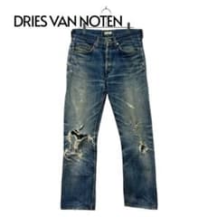 【限定品】ドリス ヴァン ノッテン デニム 赤耳 セルビッジ ライカ期 30 90s DRIES VAN NOTEN ライカ期 クラッシュ デニム 赤耳 30 - メルカリ
