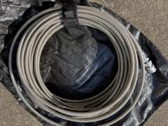 洗管ホース 2分 20m 1/4 ショート金具 3/8ワンタッチメス付 使用1回