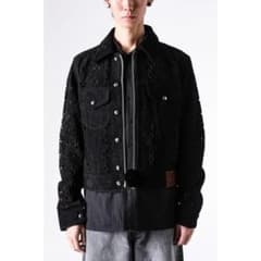 値下げ】MASU Flower hole leather jacket 48 - メルカリ