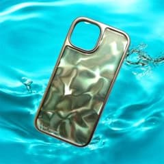 iPhone用 水色波模様ケースのサムネイル