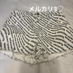 y*様 正規品 alexanderwang ロゴデニムショートパンツ 白 26サ y*様 正規品 alexanderwang ロゴデニムショートパンツ 白 26サ - メルカリ