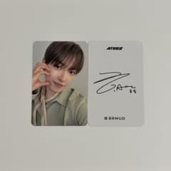 ATEEZ Lemino 当選品 B賞　トレカ ホンジュン ATEEZ BRMUD コラボ購入特典トレカ ホンジュン - メルカリ