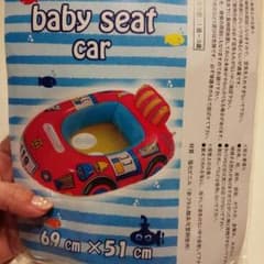 ♡ラスト♡早い者勝ち！足入れ付き浮き輪＊レッドのサムネイル