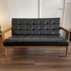 カリモク60 Kチェア2シーター・美品・送料込のサムネイル