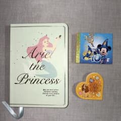 ディズニー アリエル ノートメモ帳 セット ディズニーシー10周年記念メモ帳のサムネイル