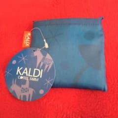 KALDI COFFEE FARM エコバッグ 青のサムネイル