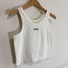 H＆M【リブタンクトップ ショート丈 クロップド丈】のサムネイル