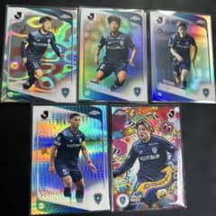 Topps Chrome J 리그 아비스파 후쿠오카 병렬 5장 세트