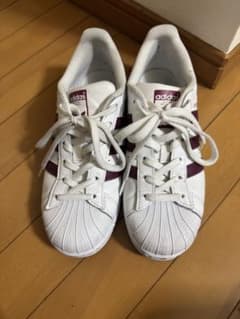 adidas Superstar ホワイト/バーガンディのサムネイル