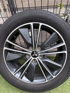引き取り限定三菱純正18インチ タイヤホイールセット3本 ホイールのみ1