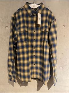 新品未使用品RRLオンブレ　シャドーチェック　ネルシャツ　キムタク　木村拓哉 新品未使用品RRLオンブレ シャドーチェック ネルシャツ キムタク 木村