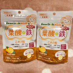 【ひまわり様専用】ビーンスタークマム 毎日葉酸＋鉄これ1粒 60粒のサムネイル