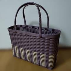 ハンドメイド クラフトバンド かごバッグのサムネイル