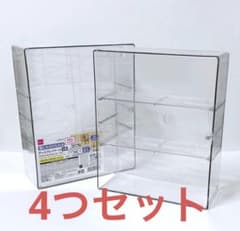 DAISO ダイソー 壁にも付けられるディスプレイケース 3段 4個セット