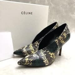 ★美品★セリーヌ パンプス ハイヒール 37.5 24程度 パイソン ☆美品☆セリーヌ パンプス ハイヒール 37.5 24程度 パイソン - メルカリ