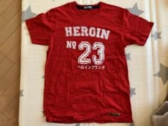 HEROIN Tシャツ レッド Lサイズのサムネイル