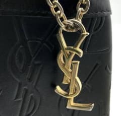 Ｒ*Ｅ様 イヴ・サンローランモノグラム型押しブラックレザートートバッグ(m155 YSLモノグラム型押しブラックレザートートバッグ（型番：m15544