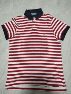 TOMMY HILFIGER ポロシャツ スリムフィット ボーダーのサムネイル