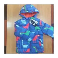 【年末セール！！4.450円→3.450円】新品　恐竜柄ダウンコート　110のサムネイル