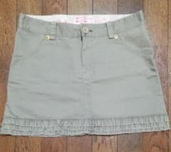 charlotte ronson 카키 미니 스커트
