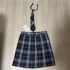 制服風 コスプレ衣装 3点セット チェック柄 Lサイズのサムネイル