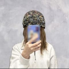ハンドメイド　帽子　クラッシャーハット　CrusherHat ビーニー　男女兼用のサムネイル