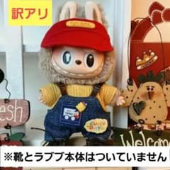 【新品訳アリ】labubu ラブブ ぬいぐるみ17cm 着せ替え服 3点セットのサムネイル