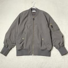 プラステ MA-1 フライトジャケット グレージュ ブルゾン Sのサムネイル