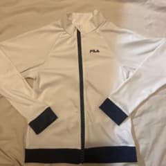 FILA キッズ レディース ラッシュガード ホワイト ネイビーのサムネイル