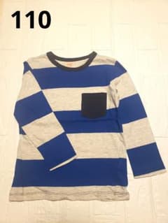 H&M ボーダー 長袖カットソー 110cmのサムネイル