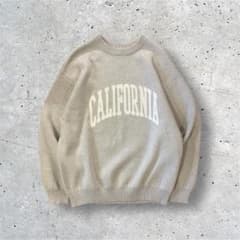 CGS カレッジロゴ ニット CALIFORNIA M