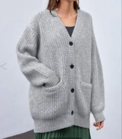 STYLE DELI - 【10th SAYOcollabo】オーバーサイズニットカーディガンライトグレー STYLE DELI】オーバーサイズニットカーディガン - メルカリ