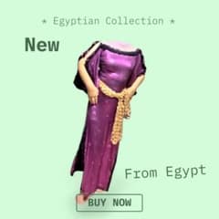 エジプト製 ベリーダンス衣装 ガラベーヤ パープルのサムネイル