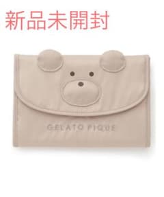 新品未開封　ジェラートピケ　テディベア　くま　母子手帳ケース　Mのサムネイル