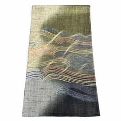 帯6816 ○染織の名門 しょうざん謹製 生紬 高級 正絹 袋帯 - メルカリ