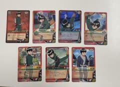 NARUTOカードゲーム ロック・リー 7枚セットSRありのサムネイル