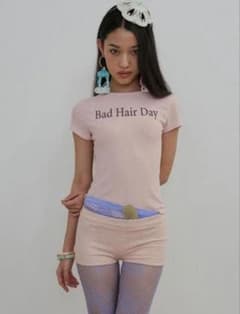 さき様専用 SCULPTOR Bad Hair Day Tシャツ ピンク　XSのサムネイル