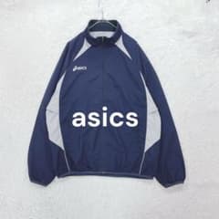 アシックス◇asics フルジップウィンドブレーカー モックネック L メッシュ