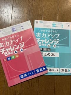 進研ゼミ小学講座 ベネッセ 実力アップチャレンジ 6年生 国算理社 4〜8月版のサムネイル