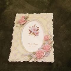 最終値下げ‼️薔薇のフォトフレーム　写真立てのサムネイル