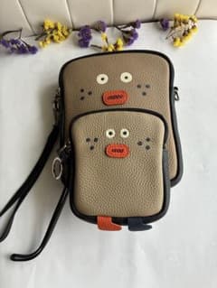 本革お得セット!キャラクターモチーフ ショルダーバッグ ストラップ付のサムネイル